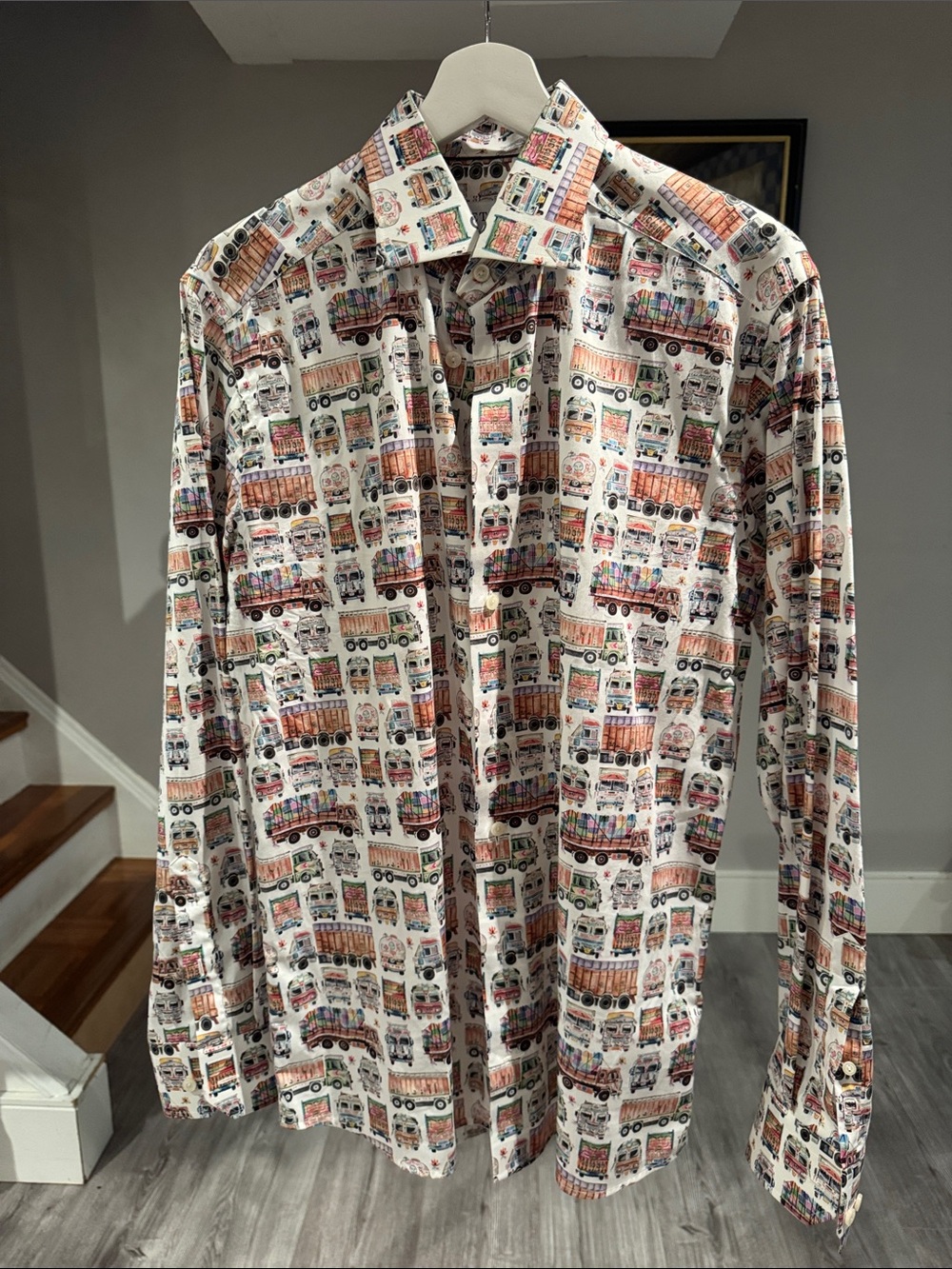 ETON trucks & RVs print shirt - Picture 1 of 6